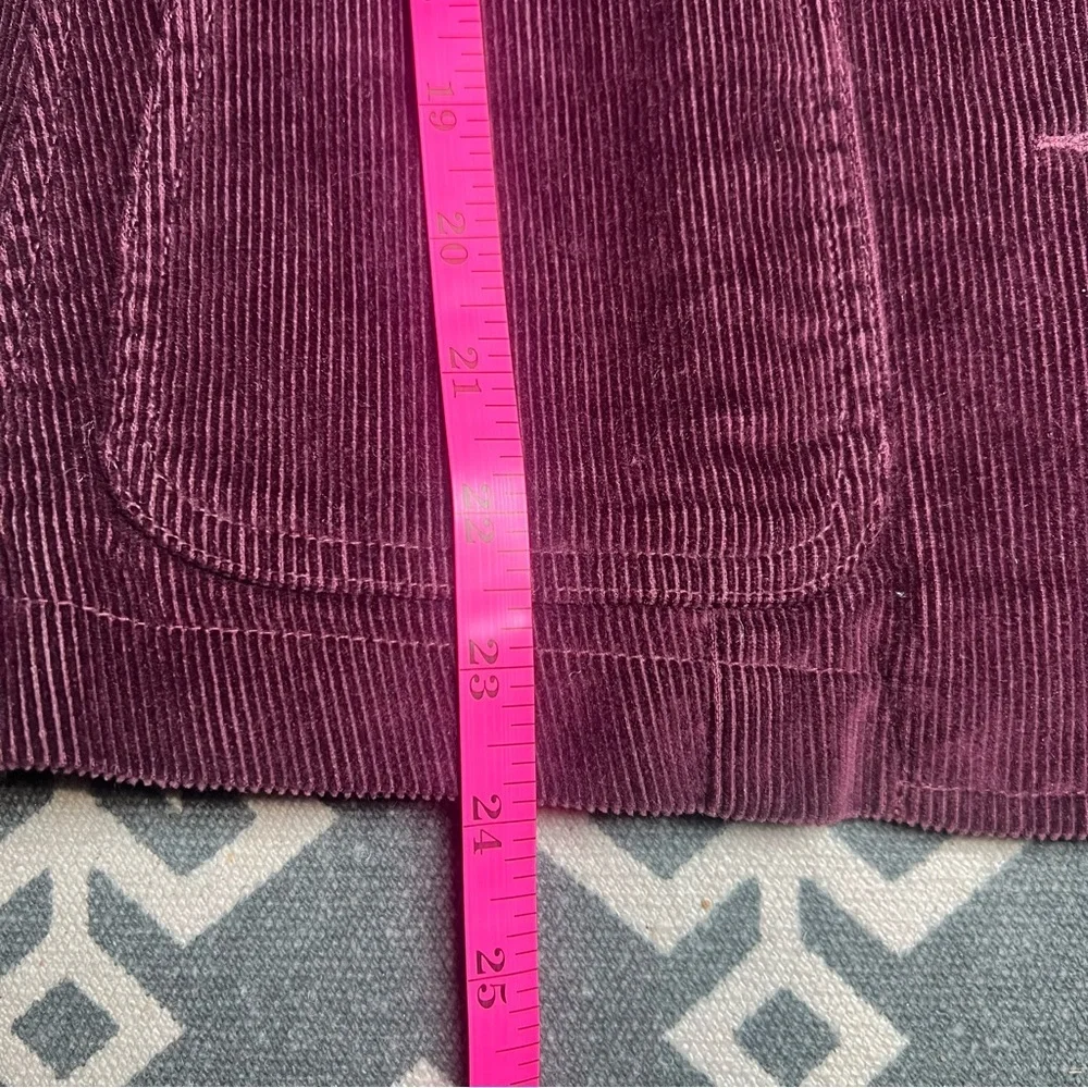 L.L. Bean Women's Corduroy Blazer burgundy 10P